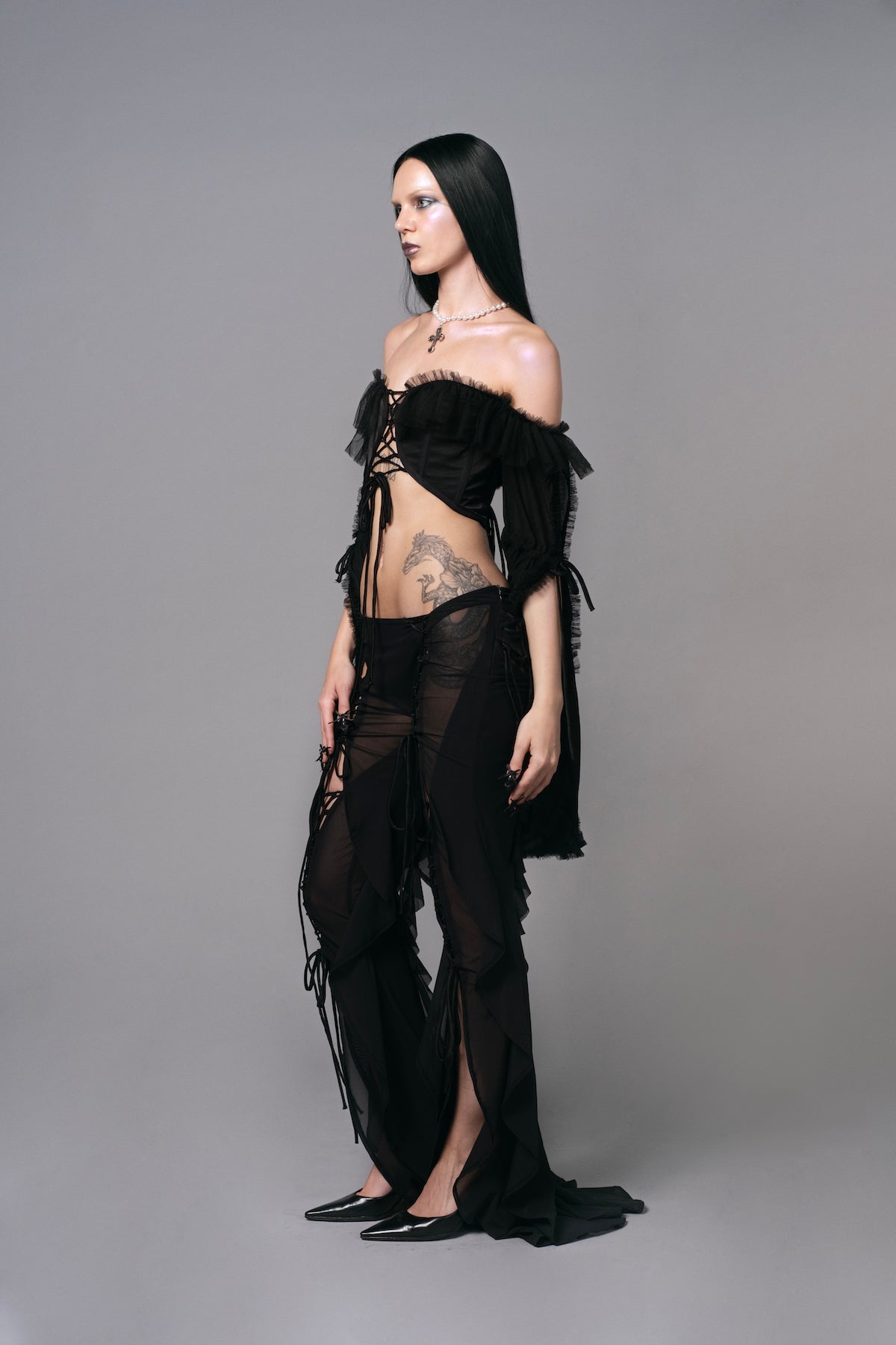 Meta Angel Pants Black