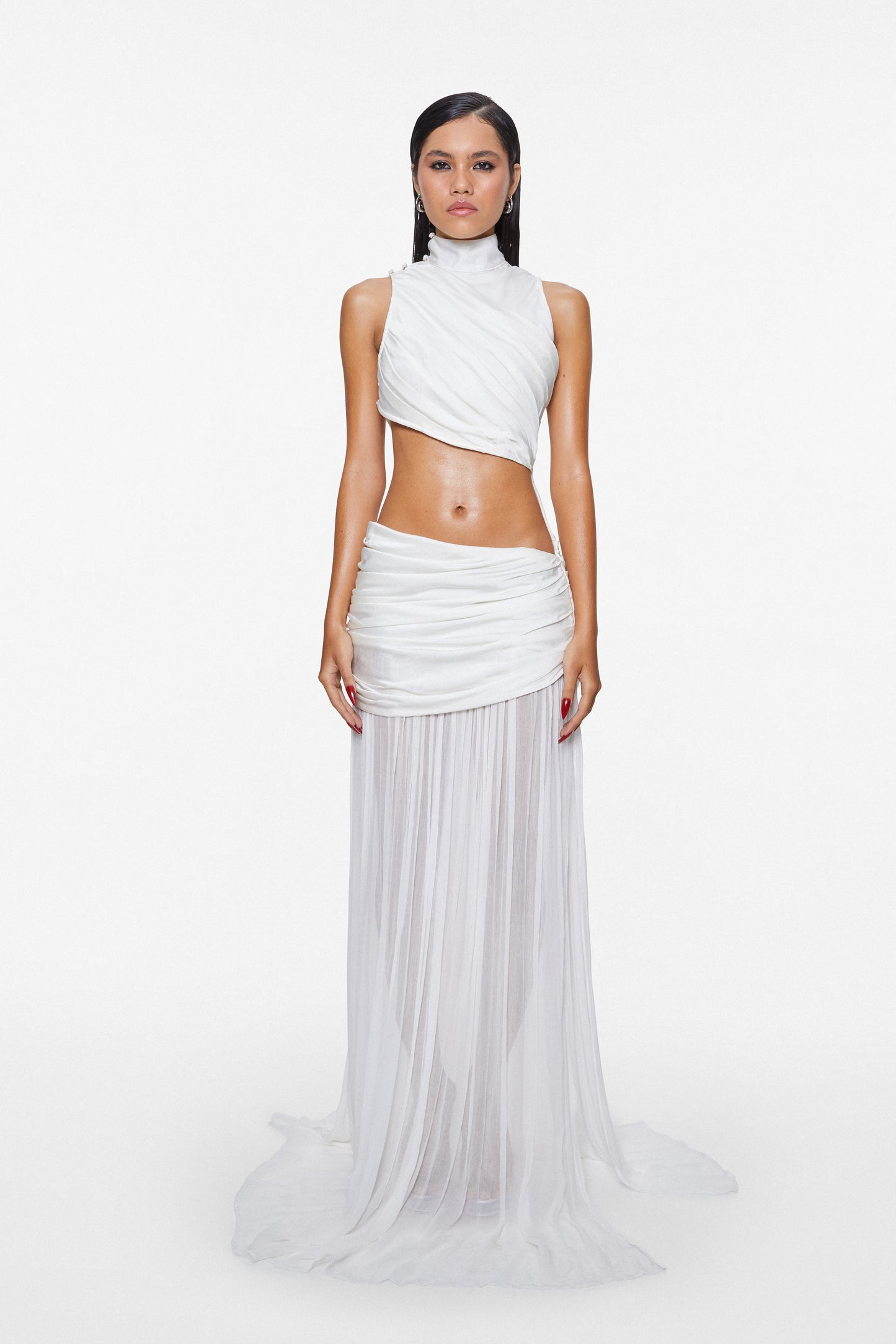 Jelena Draped Gown Ivory