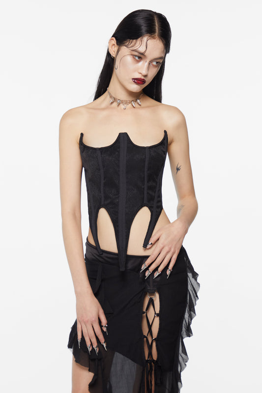 Dagger Corset Black