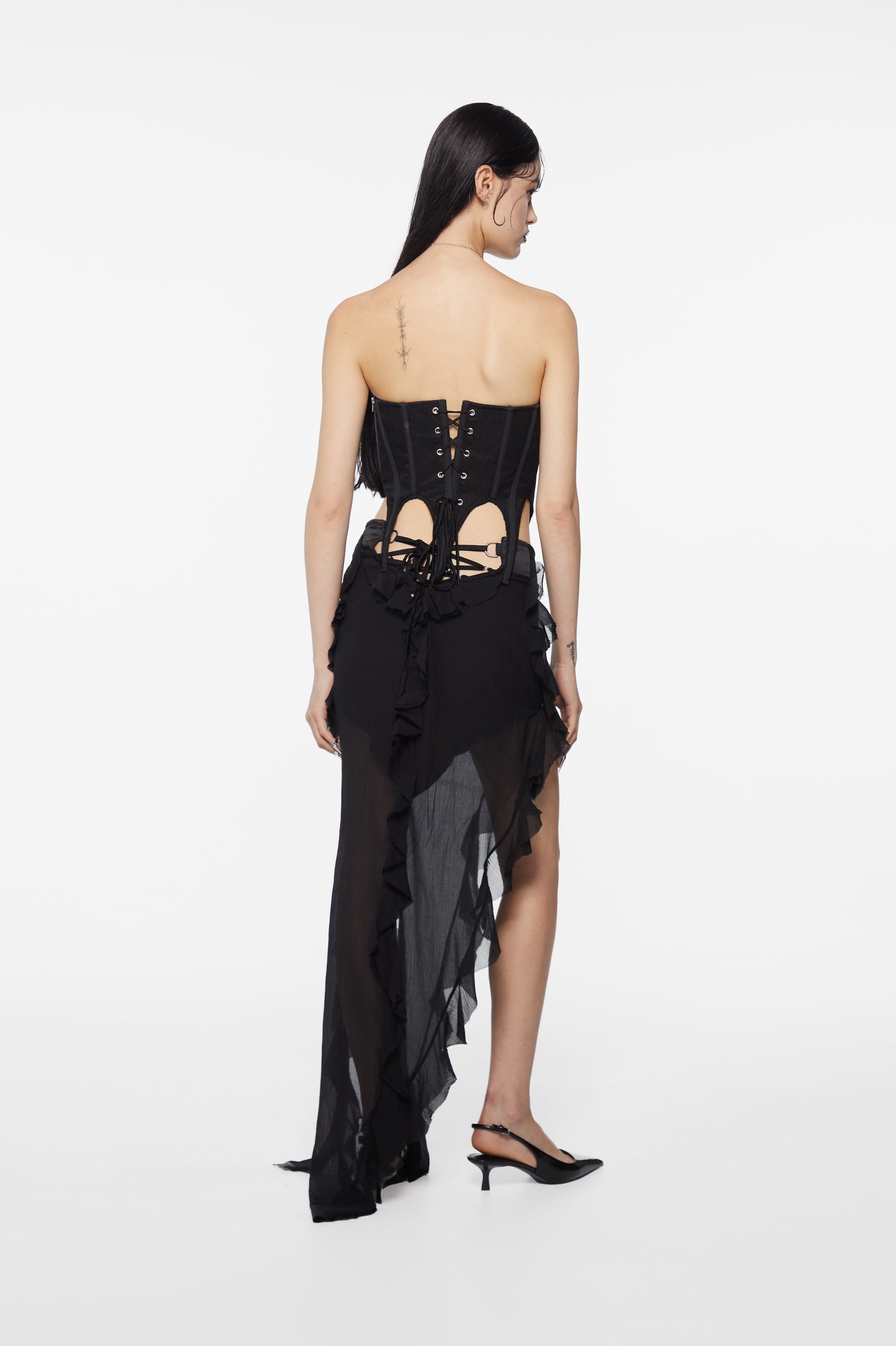 Dagger Corset Black