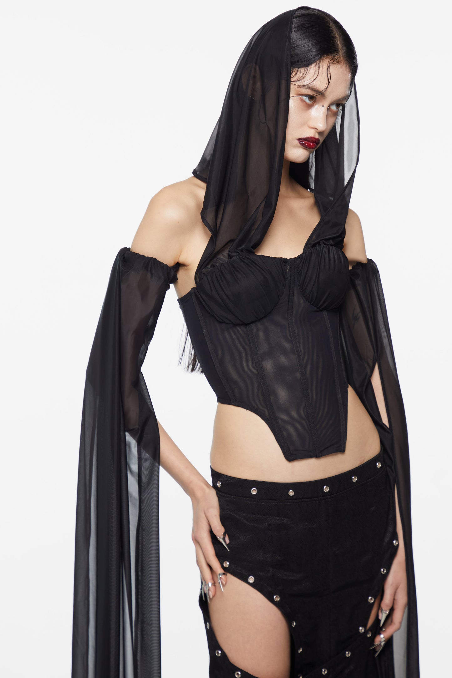 The Assassin Corset Top Black