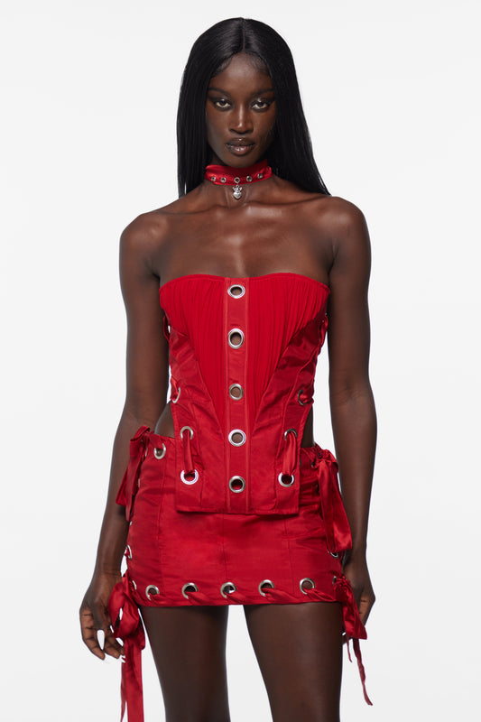 Prey Corset Red