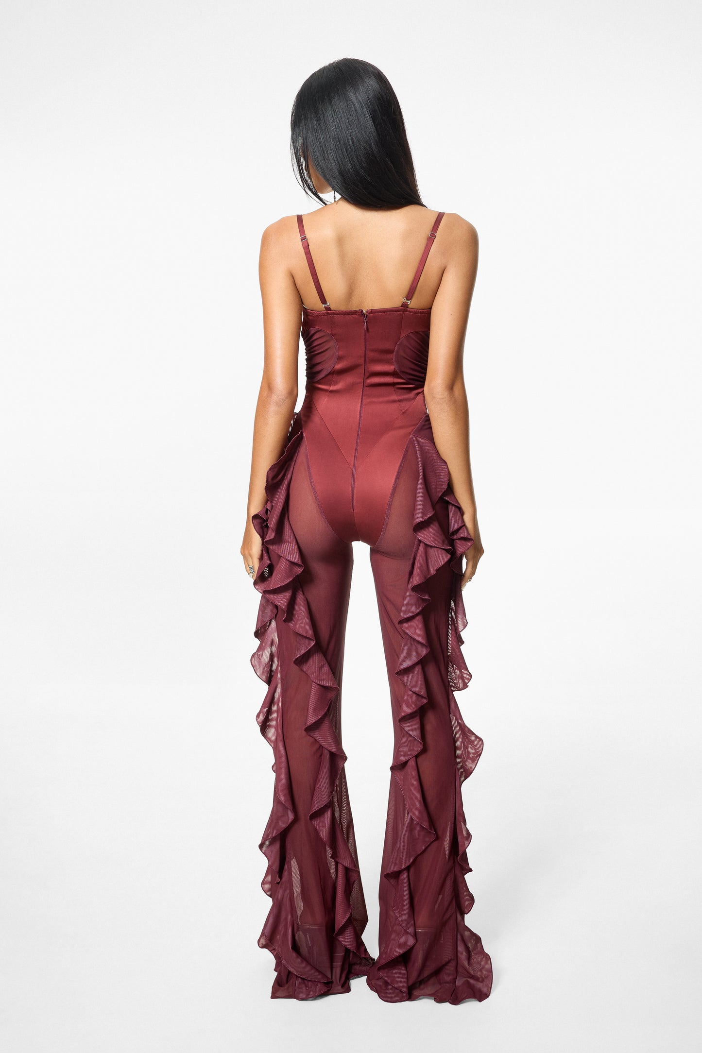 Harlow Jumpsuit Wine Red