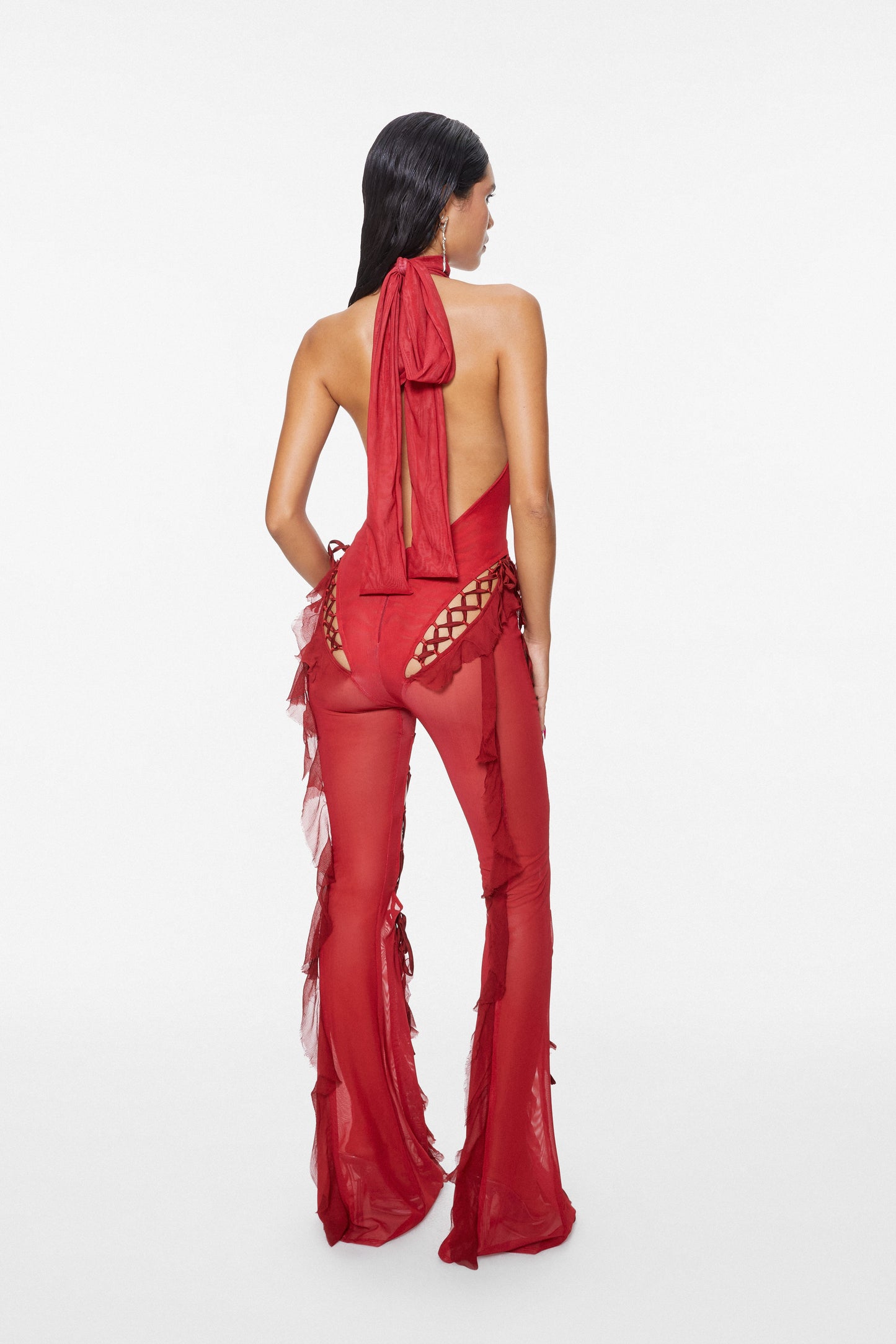Sinful Romance Jumpsuit Ruby Red