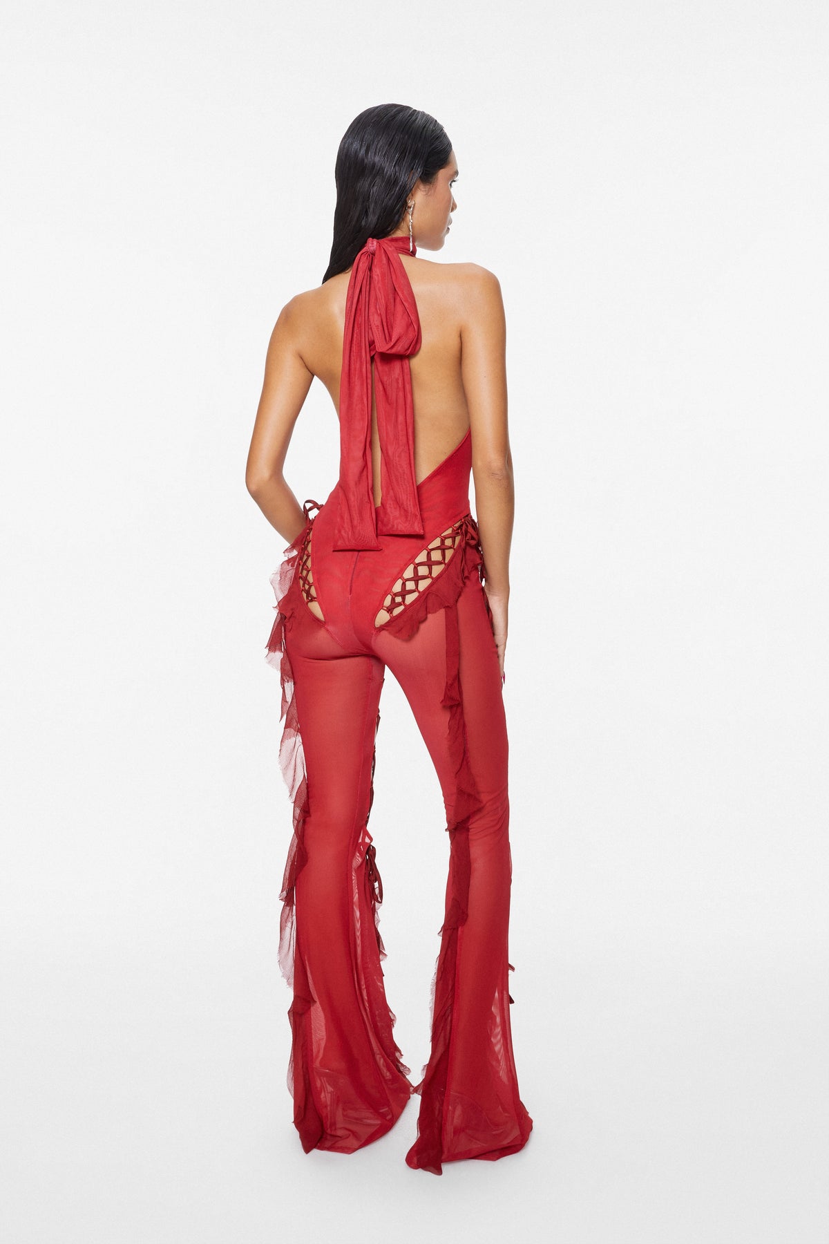 Sinful Romance Jumpsuit Ruby Red