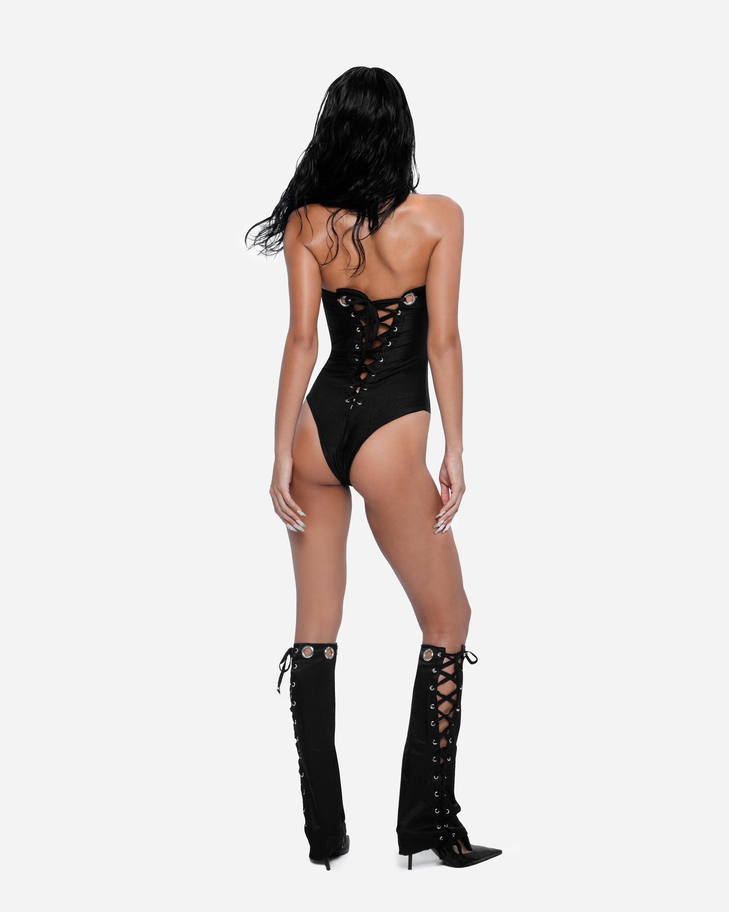 Eyelet One Piece Black