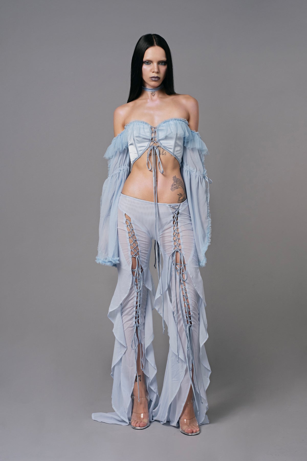 Rococo Top Powder Blue