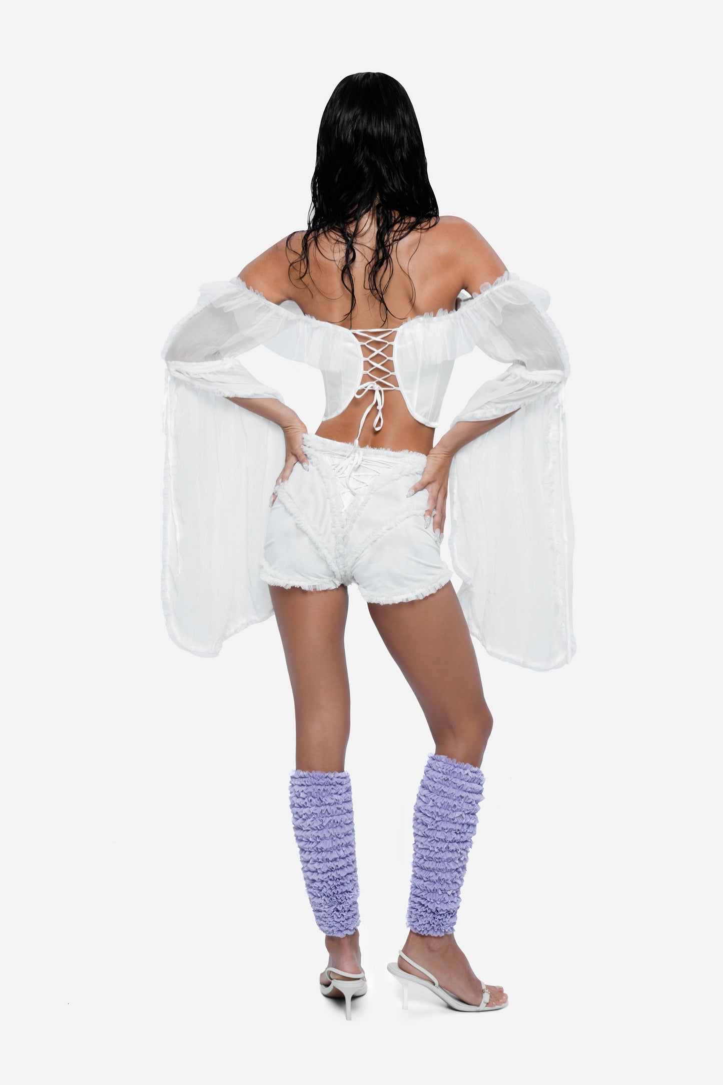 Undisclosed Desires Hot Pants White