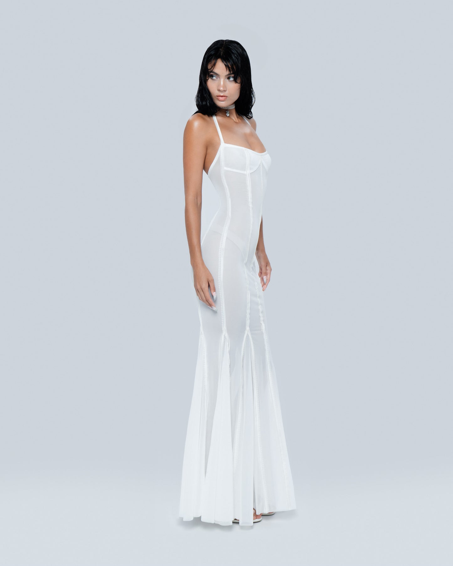Siren Maxi Dress White